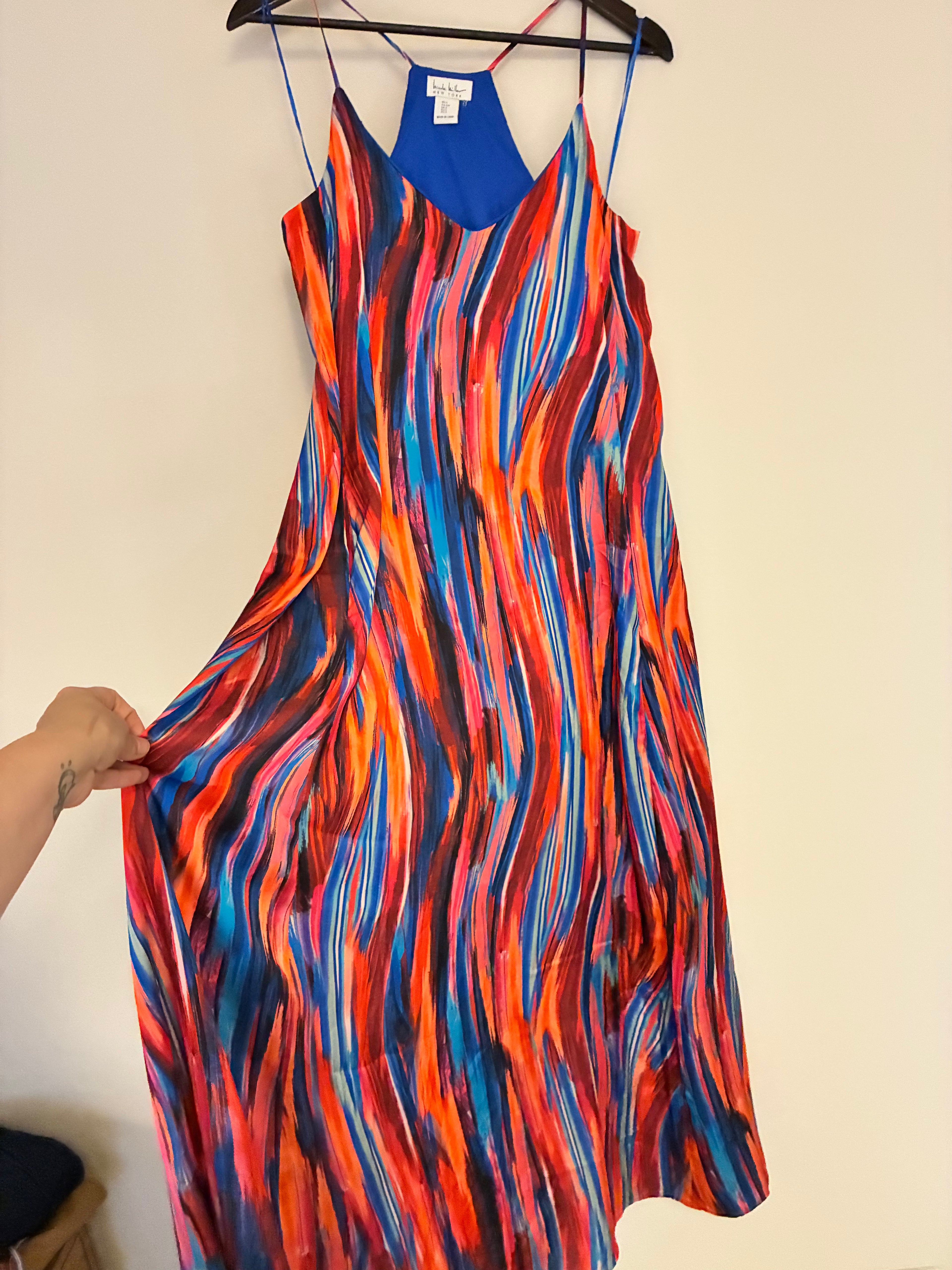 Vestido Multicolor Satinado