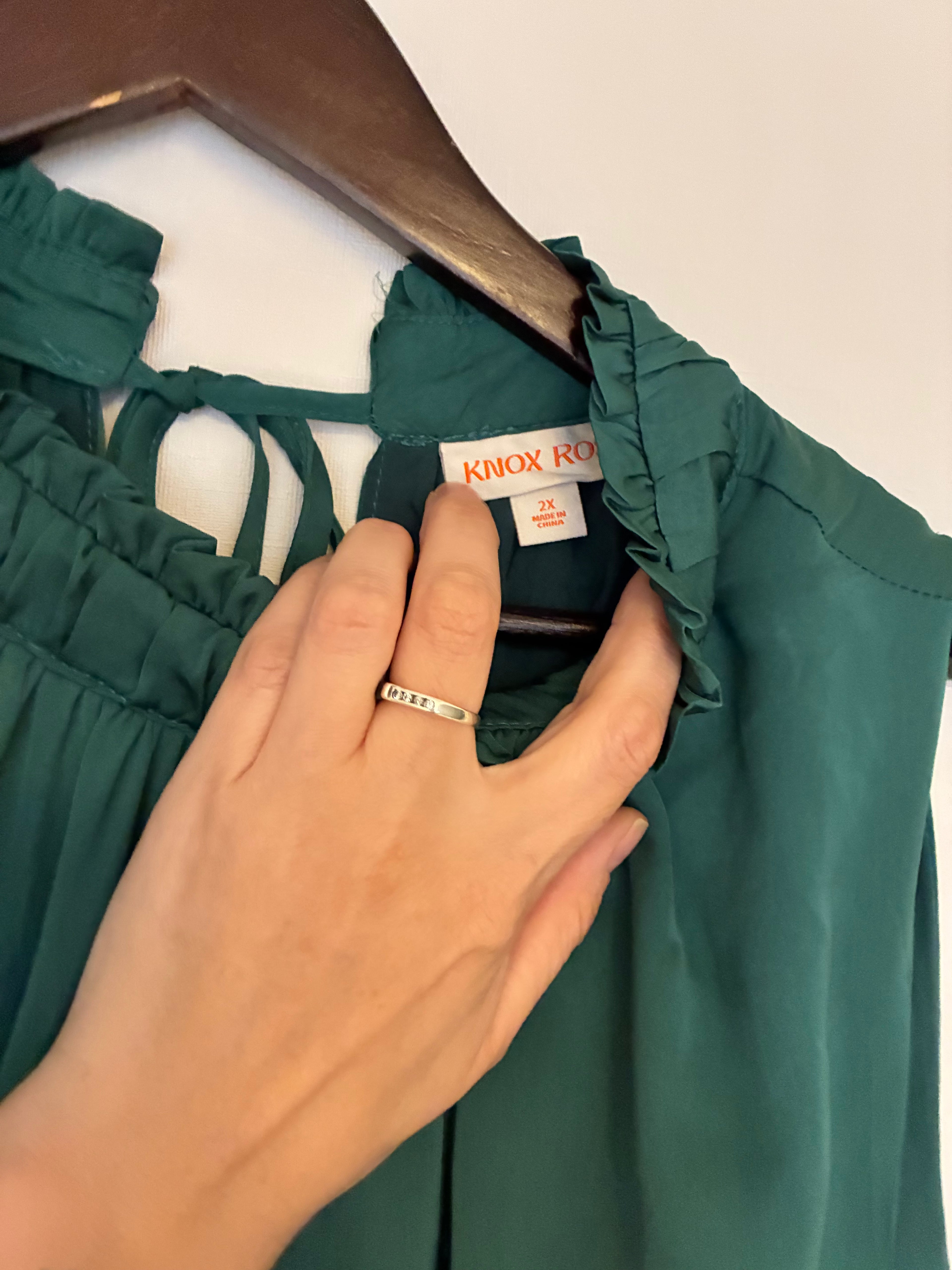 Vestido Verde Botella