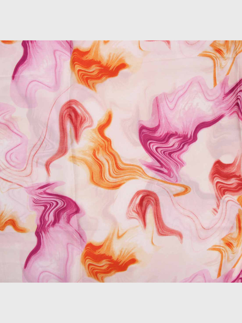 Pañuelo de Seda – Mármol Coral y Fucsia