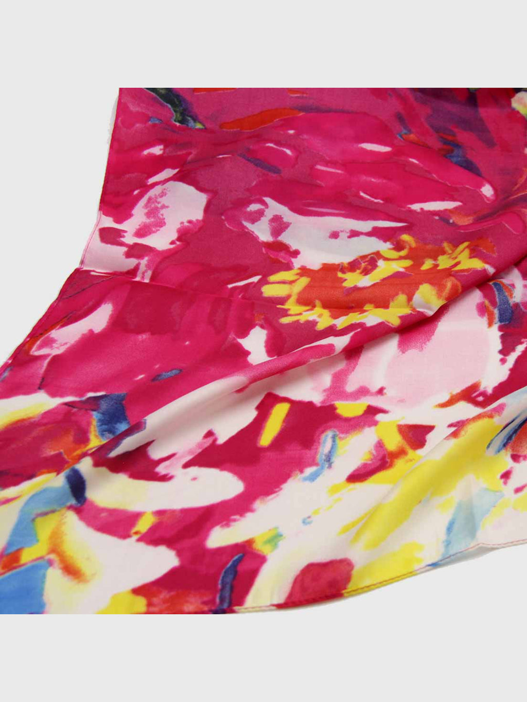 Pañuelo – Abstracto Fucsia y Amarillo