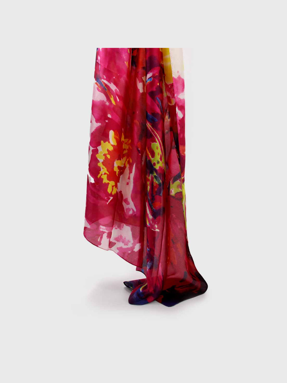 Pañuelo – Abstracto Fucsia y Amarillo