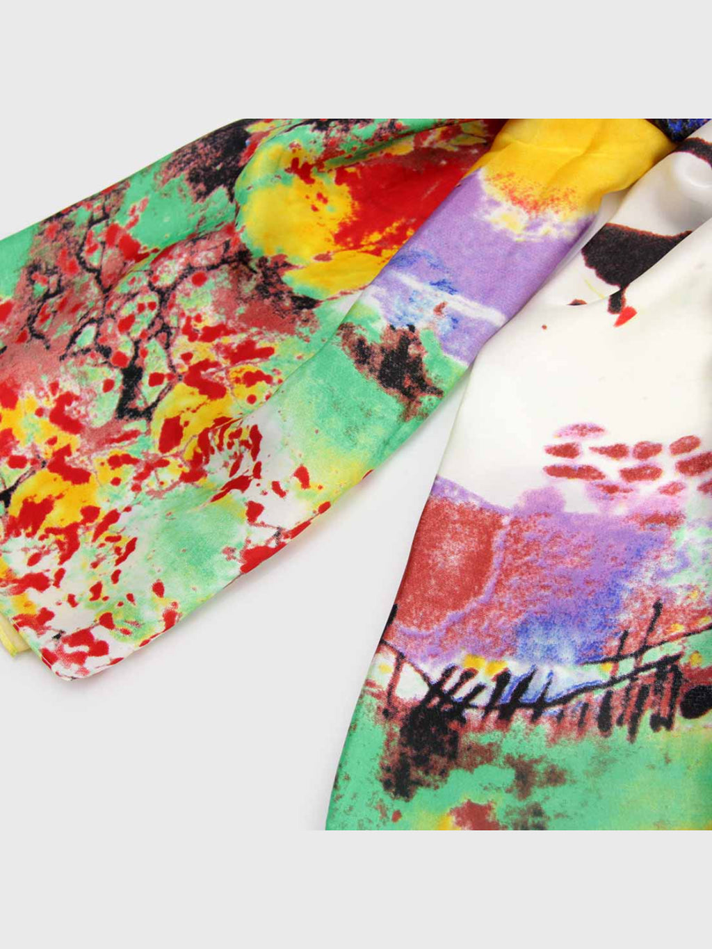 Pañuelo de Seda – Multicolor Abstracto