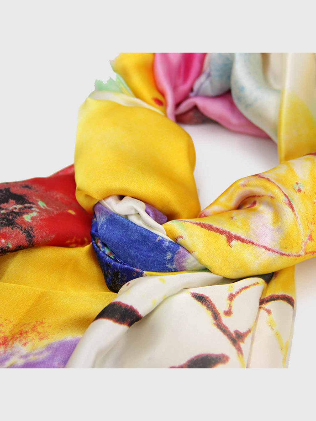 Pañuelo de Seda – Multicolor Abstracto