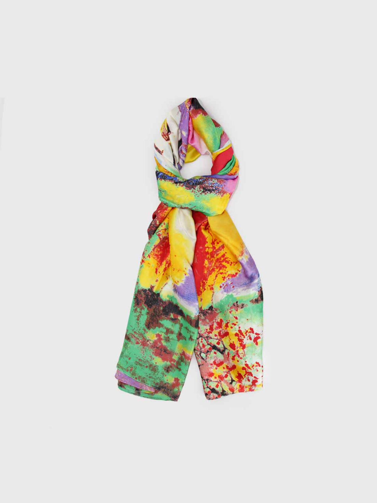Pañuelo de Seda – Multicolor Abstracto